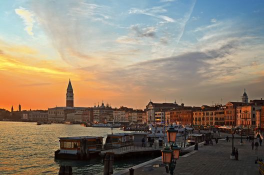 Gulf of Venice, Beautiful water street - Grand Canal in Venice, Italy