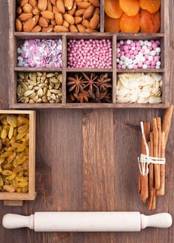 The ingredients for a festive sweet home-baked