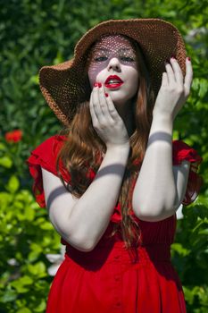 Young woman wearing a hat