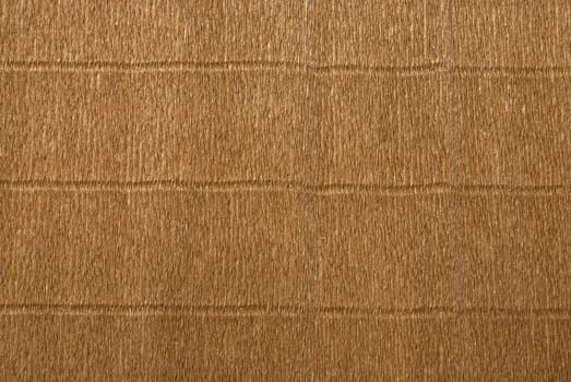 Decorative wrinkled wrap brown paper as background