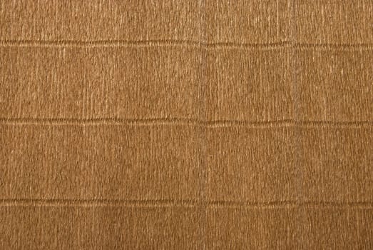 Decorative wrinkled wrap brown paper as background