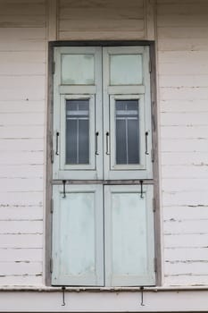 vintage windows in old house Thailand