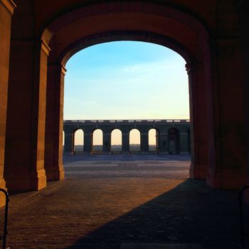 open door in palacio de oriente in madrid