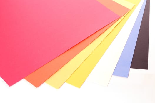 Scrapbooking material: multi colored cardboard