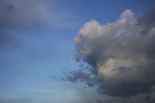 Blue sky with cloud.