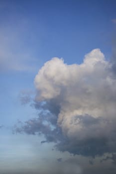 Blue sky with cloud.