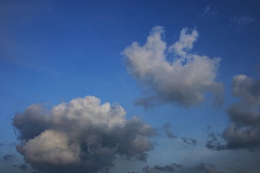 Blue sky with cloud.