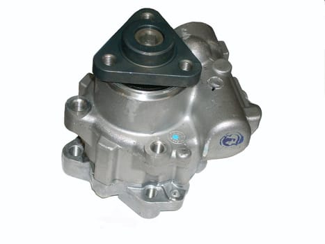 Isolated shot of a vehicle power steering pump