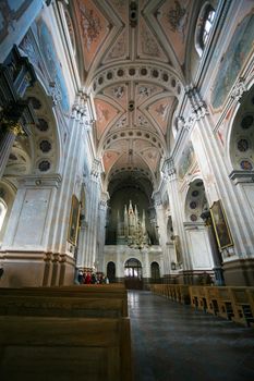 View inside the Cathedral. Kaunas