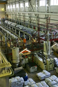 Factory of manufacturing of pipes from within