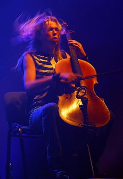 Concert of cult Finnish group "Apocalyptica" Eicca Toppinen