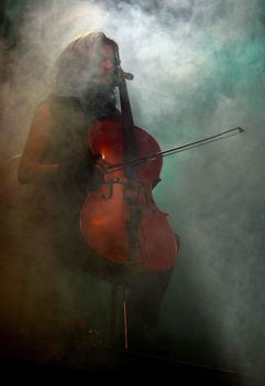 Concert of cult Finnish group "Apocalyptica" Perttu Kivilaakso