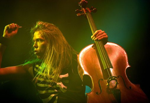 Concert of cult Finnish group "Apocalyptica" Eicca Toppinen