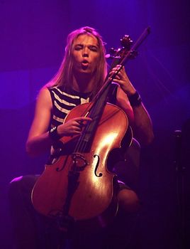 Concert of cult Finnish group "Apocalyptica" Eicca Toppinen
