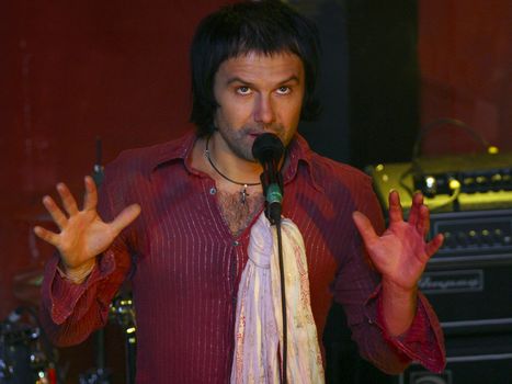 Known Ukrainian group " Ocean Elzy ". Svyatoslav Vacarchuk - vocal