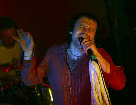 Known Ukrainian group " Ocean Elzy ". Svyatoslav Vacarchuk - vocal