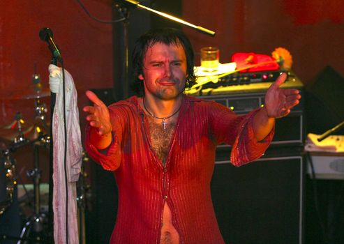 Known Ukrainian group " Ocean Elzy ". Svyatoslav Vacarchuk - vocal