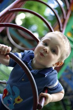 The image of the child with a ridiculous grimace