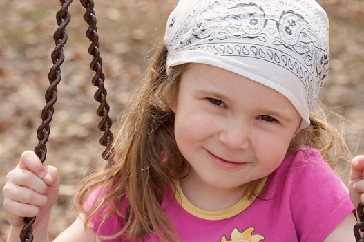 Girl on a swing