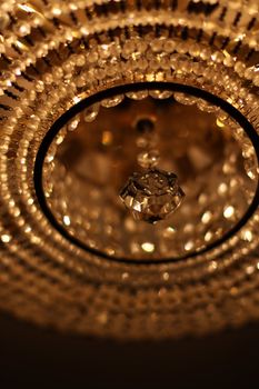 Close up of a big Chandelier.