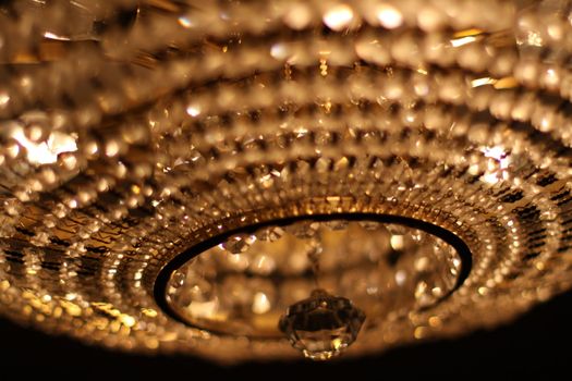 Close up of a big Chandelier.