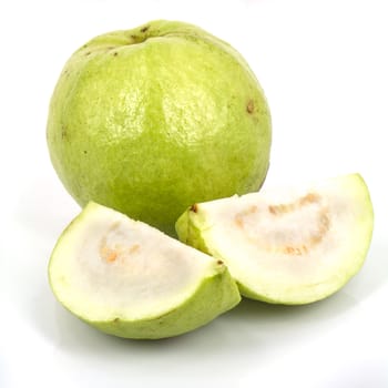 Guavas on  isolated white background