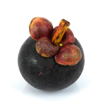 Mangosteen in white background