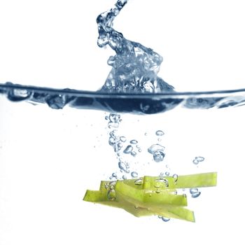 carambola splash fruit freshness background