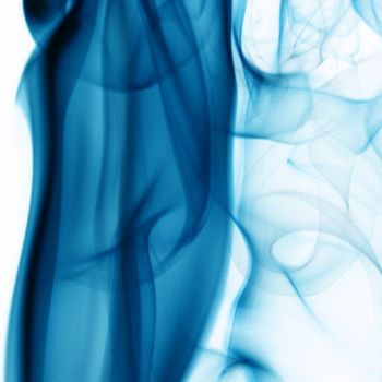 blue smoke abstract background close up