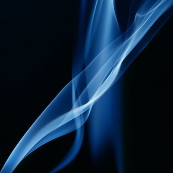 blue smoke abstract background close up