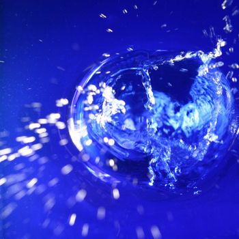 macro water splash  nature background