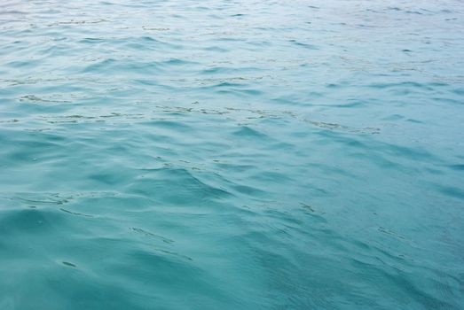 the background blue tropical sea water ripples