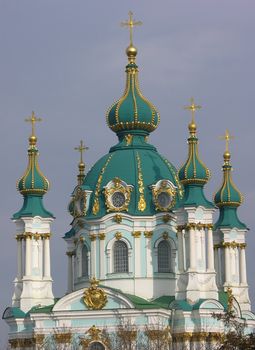 St. Andrew's Church Kiev Ukraine from the Park