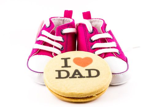 I love you dad with little shoes