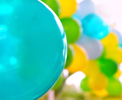 colorful balloon background pattern background green yellow