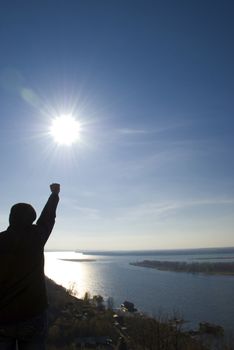 sun in the hands of men