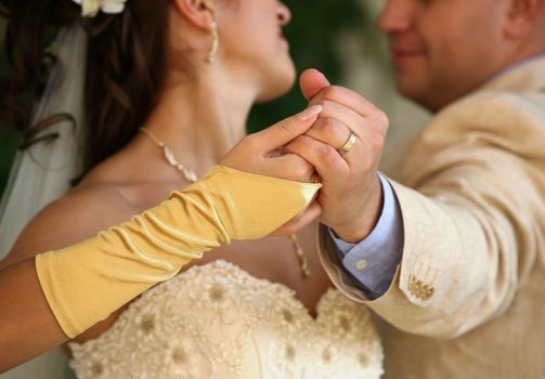 Dance of a newly-married couple