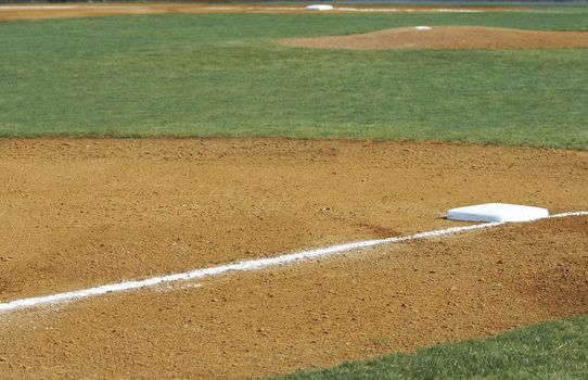 a picture of a beaseball infield