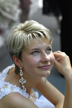 Portrait of the beautiful bride