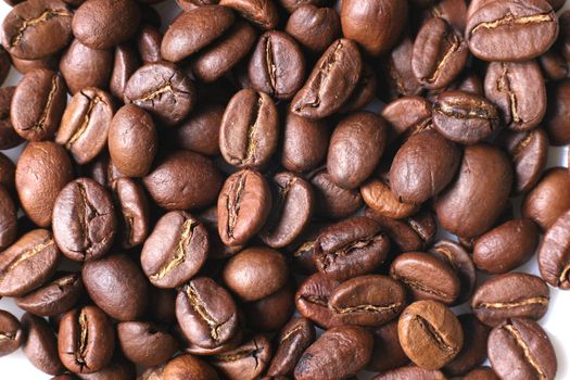 Coffeebeans - background. At use  macro-ring