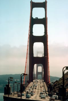 Traffic on Golden Gate Bridge