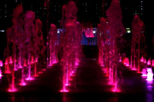 Fountain at Night located in Seoul Korea