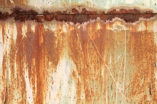 Rusty metal grunge background. Rusted steel tin abstract pattern.