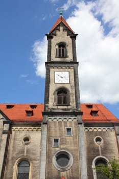 Tarnowskie Gory, Silesia region in Poland. Evangelical church.