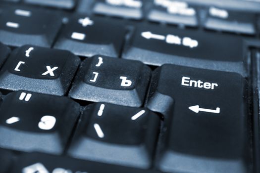 "Enter" key. Russian keyboard.