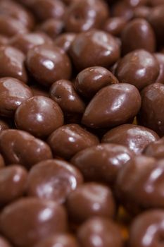 chocolate raisins background