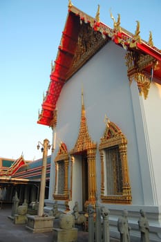 Wat Pho Temple of the reclining Buddha, Bangkok, Thailand