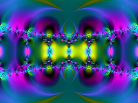 futuristic fractal, possible connotations: hypnosis, psychodelic