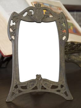 Old metal frame with path inclued