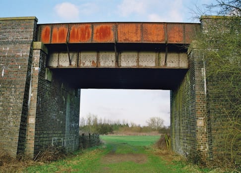 old disused english railway bridge